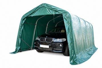 CARPORT 3,30 X 9,60M PVC GROEN (3,3x9,6 meter), Tuin en Terras, Verzenden, Nieuw