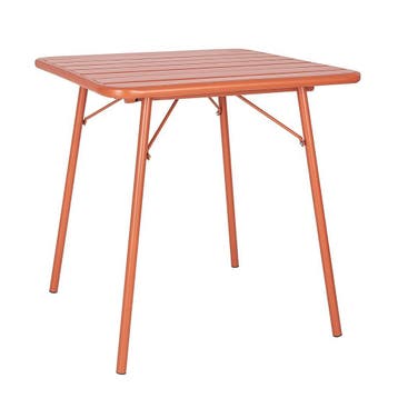 Bolero Terracotta vierkante stalen lattentafel - 700 mm, Verzenden, Nieuw in verpakking