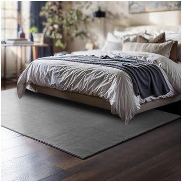 Kortpolig vloerkleed Soft Zone - 120 x 170 cm, grijs, Huis en Inrichting, Verzenden, Nieuw