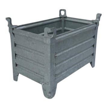 Verzinkte stapelbak S geprofileerde staalplaat 800x530x600mm, Nieuw, 75 tot 100 cm, 40 tot 60 cm, 50 cm of meer