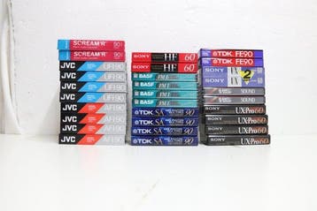 Scotch, TDK, BASF, Sony, JVC - SCREAMR 90 - UF I 90 - HF 60, Nieuw