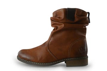 Rieker Enkellaarzen in maat 40 Cognac, Kleding | Dames, Schoenen, Overige kleuren, Verzenden, Lage of Enkellaarzen, Zo goed als nieuw