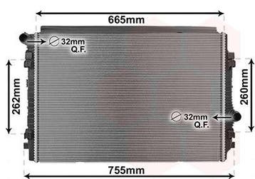 A3 Radiator 2.0 TDi CUNA (Audi, Motorvoertuigonderdelen), Ophalen of Verzenden, Nieuw, Audi
