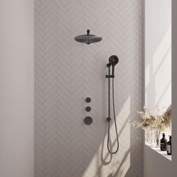 Brauer Gunmetal Edition Thermostatische Regendoucheset, Ophalen of Verzenden, Nieuw