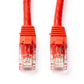Netwerkkabel | Cat6a U/UTP | 0.25 meter (Rood), Verzenden, Nieuw