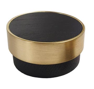 Meubelknop Lillehammer Ø49mm essen/messing, Verzenden, Nieuw