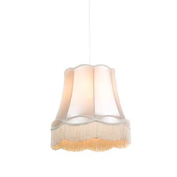 Retro hanglamp crème 45 cm - Granny, Verzenden, Nieuw, Retro