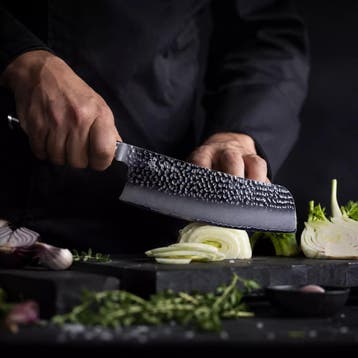 Yaxell Ketu Konata Santokumes / Koksmes 21,5 cm – SG2 Sta., Ophalen of Verzenden, Nieuw, Hout