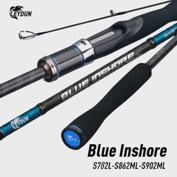 Blue Inshore Spinhengels - Zoutwater Vissen, Licht & Snel, 2, Dieren en Toebehoren, Verzenden, Nieuw