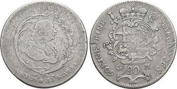 20 Kreuzer 1765 Gm Trier-erzbistum Johann Philipp von Wal..., Verzenden