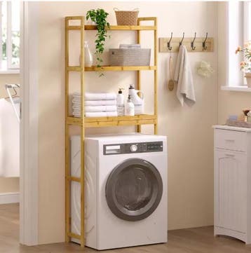 Bamboe Opbergrek 3 Niveaus – Boven Toilet of Wasmachine 163, Verzenden, Nieuw