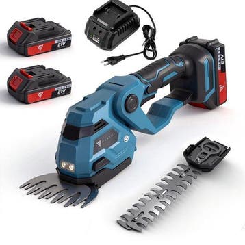 Vesto® Draadloze Heggenschaar - Incl. Buxusschaarmes & Grass, Verzenden, Zo goed als nieuw