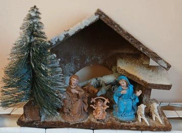 Kerststal - Hout, Diversen, Nieuw