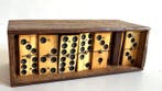 Tafelmiddenstuk - Antiek spel - Domino, late 19e eeuw - Eik, Antiek en Kunst