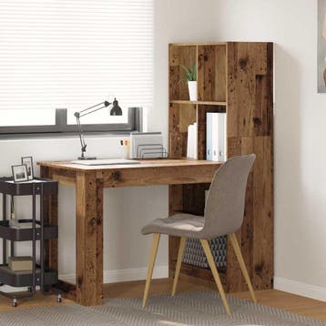 vidaXL Bureau Oud Hout Bewerkt hout 122 x 67 x 145 cm, Verzenden, Nieuw