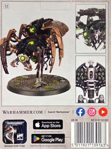 Warhammer 40.000 Necrons Canoptek Spyder (Warhammer nieuw), Hobby en Vrije tijd, Wargaming, Ophalen of Verzenden, Nieuw