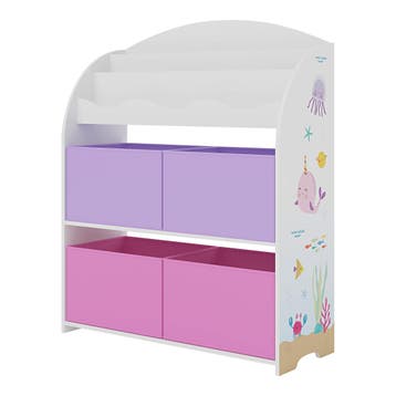 Kinderboekenkast Orust opbergkast 97,5x82,5x29,5 cm oceaan m, Verzenden, Nieuw