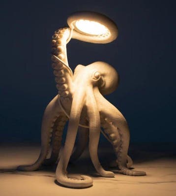 Tafellamp - PLA - Octopus-lichtsculptuur