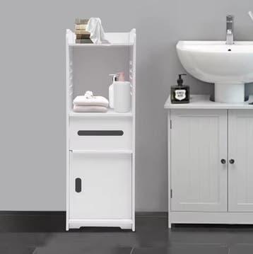 4-Laags Badkamerkast – Waterdichte PVC Opbergkast, Verzenden, Nieuw
