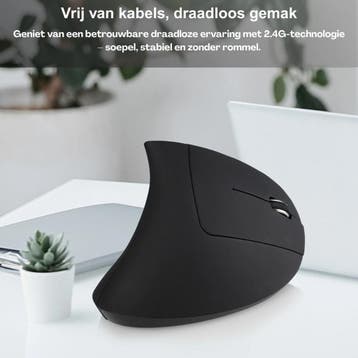 NG Essentials Ergonomische Muis 5-Pack | 5 Stuks | Zwart, Rechtshandig, Muis, Verzenden, Nieuw