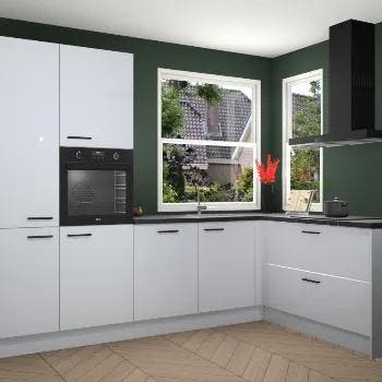 Sneeuwwitte hoogglans keuken Kotor 117835, Huis en Inrichting, Verzenden, Nieuw