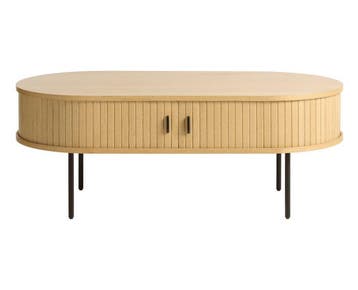 Salontafel Nola Ovaal 120x60 cm - Naturel, Ophalen of Verzenden, Nieuw
