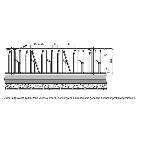 Zelfsluitend voerhek Spinder Limoline, Dieren en Toebehoren, Runderen