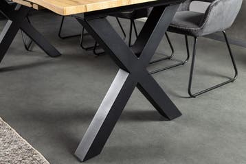 Uitschuifbare eettafel WILD 160-200cm bruin wild eiken, Ophalen of Verzenden, Nieuw