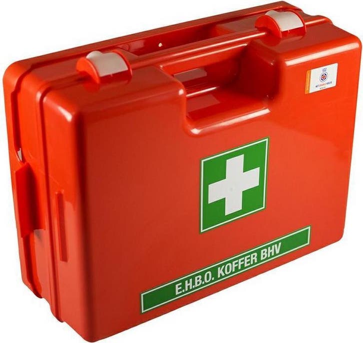 Verbandkoffer oranje kruis groot, Huis en Inrichting, Schoonmaakartikelen, Verzenden