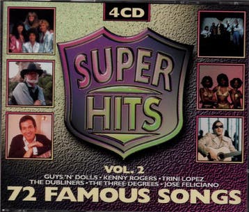 cd - Various - Super Hits - 72 Famous Songs Vol. 2., Verzenden, Zo goed als nieuw