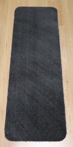 Wastafelmat Badmat Soft zwart antraciet 40x120 antislip, Verzenden, Nieuw, Zwart, Badmat