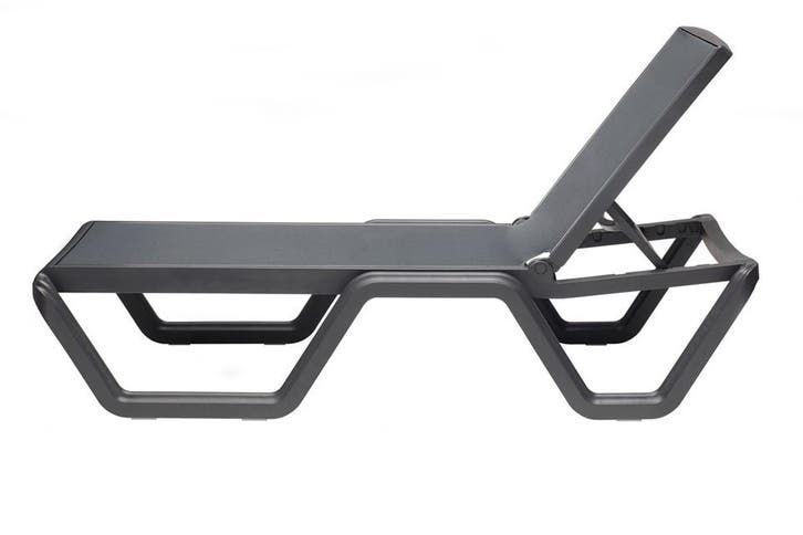 Scab Vela ligbed - Antraciet (1 stuk), Tuin en Terras, Ligbedden, Nieuw, Kunststof, Verzenden