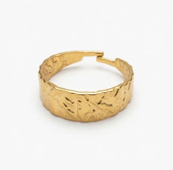 Goud-Stijl Vergulde Vintage Patroon Ring Sieraden, IJzer of Staal, Nieuw, Ophalen of Verzenden, Dame of Heer