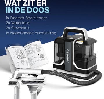 Deemer Tapijtreiniger Vlekkenreiniger Zetelreiniger Machine, Ophalen of Verzenden, Gebruikt