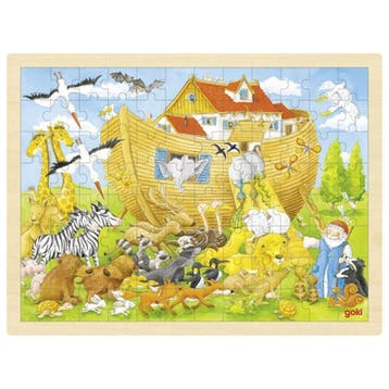 Goki houten puzzel dieren Ark van N van €9,99 voor €8,99, Ophalen of Verzenden, Nieuw
