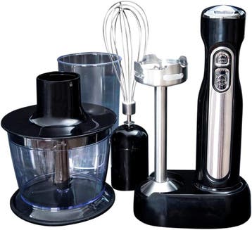 Staafmixer set - 3 in 1 - met Hakmolen / Klopper / Garde / B, Verzenden, Zo goed als nieuw