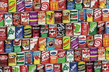 JigSaw Soda Cans Blikjes Legpuzzel 1000 Stukjes Puzzel 50..., Hobby en Vrije tijd, Denksport en Puzzels, Verzenden, Nieuw