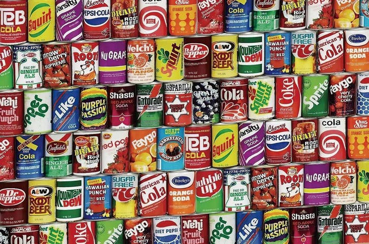 JigSaw Soda Cans Blikjes Legpuzzel 1000 Stukjes Puzzel 50..., Hobby en Vrije tijd, Denksport en Puzzels, Nieuw, Verzenden