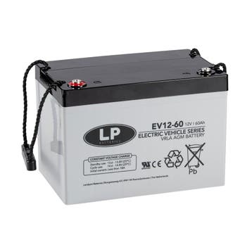 Landport (LP) AGM EV12-60 deep cycle accu 12 v 60 Ah VRLA, Ophalen of Verzenden, Nieuw