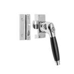 Raamsluiting nikkel met slot Deco rechts - voor draai- en..., Doe-het-zelf en Verbouw, Hang- en Sluitwerk, Ophalen of Verzenden