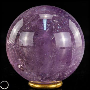Natuurlijke halfdoorzichtige amethist Sphere- 317.39 g