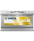 Varta Auto accu 12 volt 80 Ah Dynamic AGM type A6, Auto-onderdelen, Ophalen of Verzenden, Nieuw