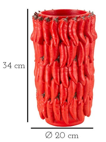 VAAS CHILI CM Ø 20X34, Huis en Inrichting, Woonaccessoires | Vazen, Ophalen of Verzenden, Nieuw