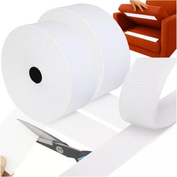 Ruhhy Zelfklevend Klittenband 5m x 5cm – Wit Haak & Lus Ta, Ophalen of Verzenden, Nieuw