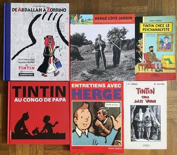 Tintin, Hergé - Ouvrages autour de Tintin et Hergé - 3x C +, Nieuw