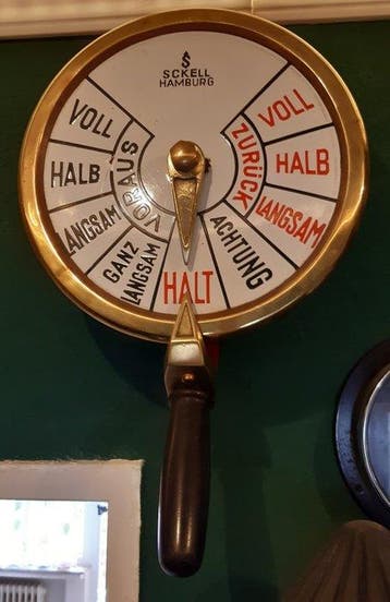 Maritieme objecten - Sckell,Hamburg - messing, ijzer-