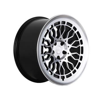 RADI8 A10 8.5x19 5x112 45 Gloss black machine face 66,6, Ophalen of Verzenden, Nieuw