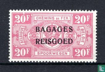 België - Rijkswapen in ovaal, met opdruk  - 1935, Verzenden, Postfris