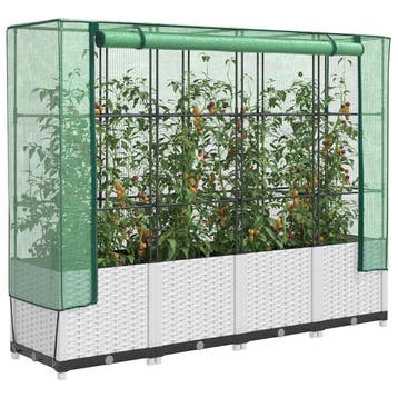 vidaXL Plantenbak verhoogd met kashoes 160x40x138 cm, Verzenden, Nieuw, Minder dan 60 cm, 60 cm of meer