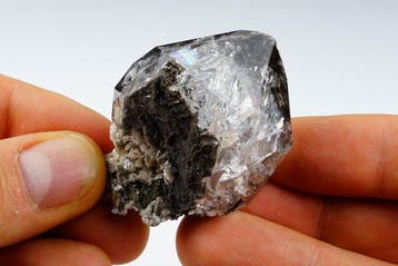 GROTE echte HERKIMER diamond kwarts kristal — zeldzaam in, Verzamelen, Mineralen en Fossielen